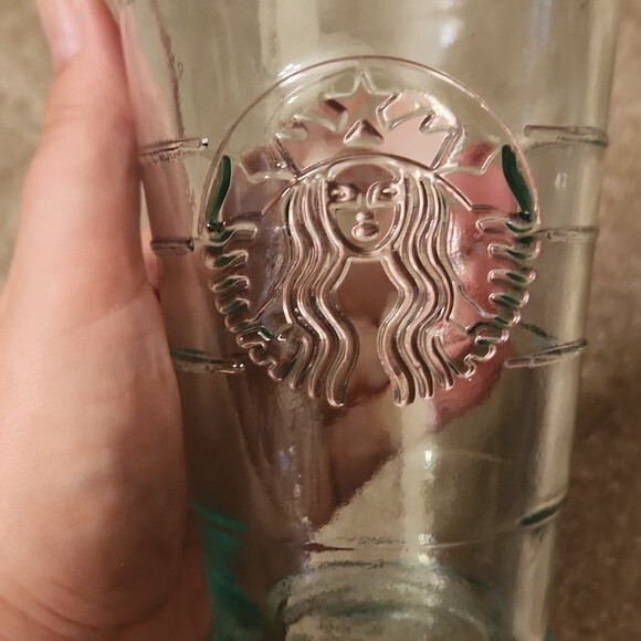 Starbucks Clear Glass Recycled Materials Tumbler 16oz - Picture 7 of 7